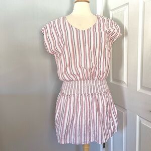 Pink Striped Beach Dress/Coverup